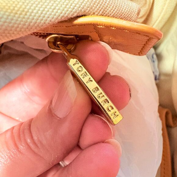 Tory Burch Jaden Tote Purple leather, navy base Dipped Color Block - Picture 7 of 7